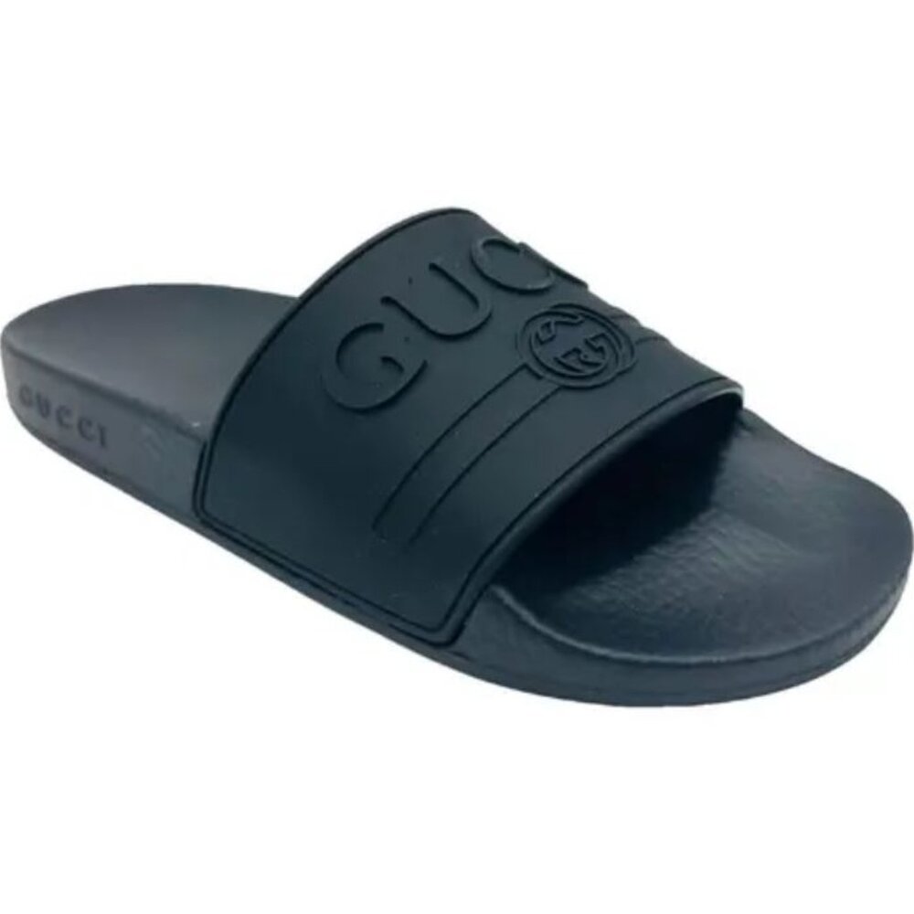 Gucci Pursuit Logo Slides in Size 39 (US 8.5)